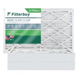 3x Filterbuy 18x30x4 Pleated Air Filters HVAC AC Furnace Replacement MERV 13 USA